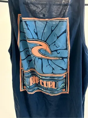 Rip Curl Women's Blue Graphic Tank Top thumbnail 6