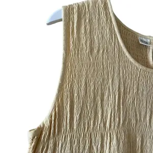 Rayon Sleeveless Milk Maid Yellow Maxi Soft Pockets Womens Dress SZ L #1007 thumbnail 4