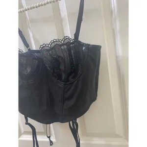Savage X Fenty Black Bustier Rihanna Renaissance Rose Corset Caviar Size XL thumbnail 3