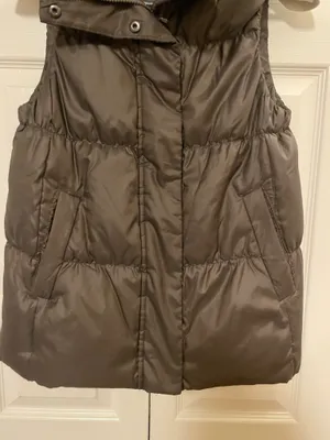 Gap Women’s Quilted Down Filled Puffer Vest in Dark Brown Size Small thumbnail 5