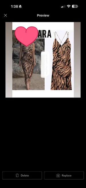 Zara Black and Tan Animal Print Top thumbnail 6
