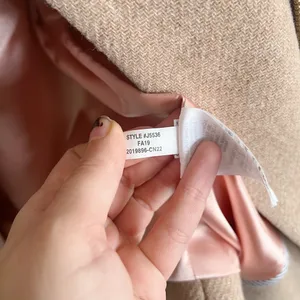 J Crew • Stadium Cloth Cocoon coat tan wool Nello Gori Heather Sandstone zip thumbnail 11