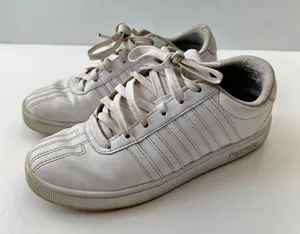 K-Swiss Classic Shoes Womens Size 5 White Tennis Low Vintage Sneakers UK‎ 4.5 thumbnail 1