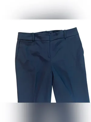Ann Taylor Navy Straight-Leg Margo Dress Trousers thumbnail 3