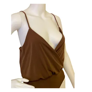 Wearever Brown Low Cut Bodysuit thumbnail 6