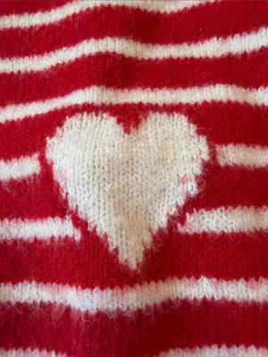 A New Day Women's Valentine's Pullover Heart Sweater XL - C30-058 thumbnail 4