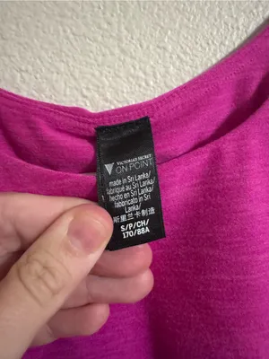 Victoria's Secret Magenta High-Neck Tank Top thumbnail 2