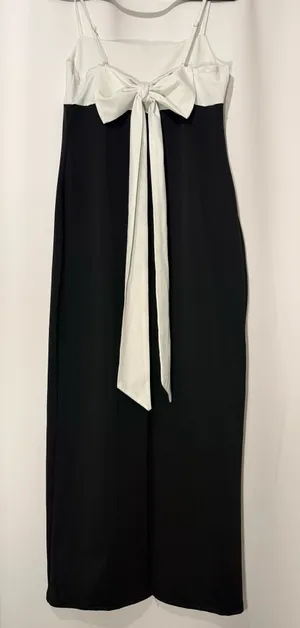 Black & White Maxi Dress (L) Size L thumbnail 1
