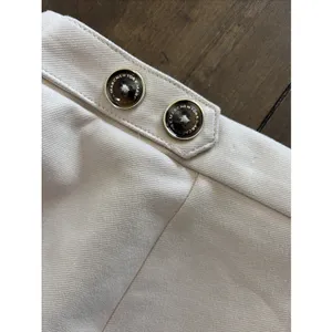 Marc New York A-Line Mini Skirt Womens Size XL Beige Button Detail Twill Stretch thumbnail 5
