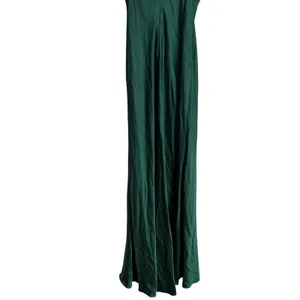 Mac Duggal Emerald Green Long One Shoulder Satin Formal Prom Gown Size 0 thumbnail 9