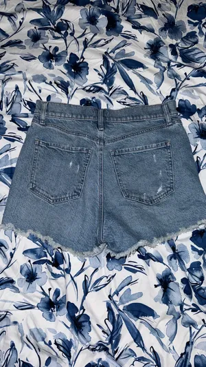 Express High Rise Denim Shorts thumbnail 2