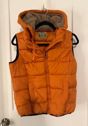 Ruff Hewn Orange Hooded Vest thumbnail 1