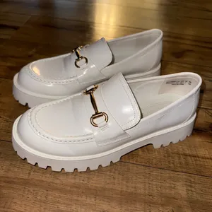 White chunky loafers thumbnail 4