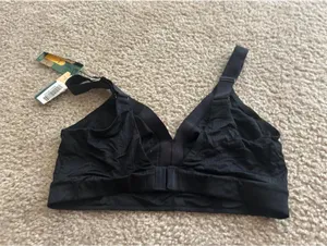 CD12 Woman bra breastfeeding black large sport comfy new thumbnail 3