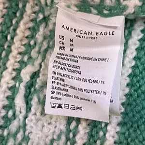 American Eagle | Green Fair Isle Snowdrift Sweater | Medium thumbnail 12