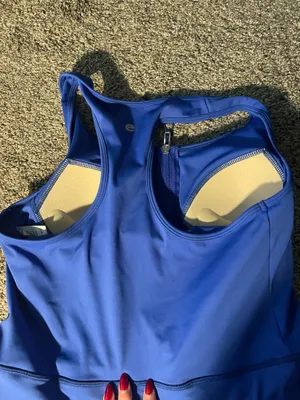 Women’s athletic dress with shorts medium Blue thumbnail 3