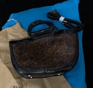Patricia Nash Dark Brown and Black Shoulder Bag thumbnail 1