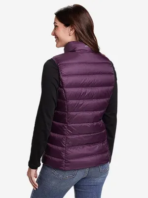 Eddie Bauer Women's CirrusLite Down Vest in Deep Eggplant Purple XL thumbnail 2