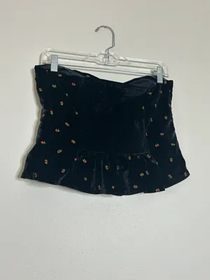 Black Velvet Tube Top thumbnail 5