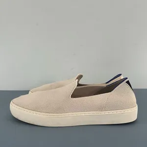 Rothy's The Original Slip On Sand Beige Washable Knit‎ Sneakers thumbnail 5