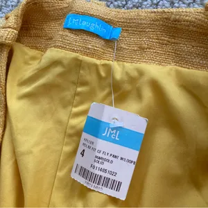 NEW J. McLaughlin Keller Relaxed Fit Clasp Fly Pant Trousers Marigold Size 4 NWT thumbnail 3