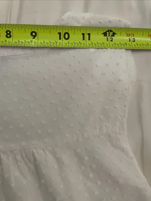 Tuckernuck Pomander Place Kenzo Tiered Dress White Swiss Dot Sleeveless Medium thumbnail 10