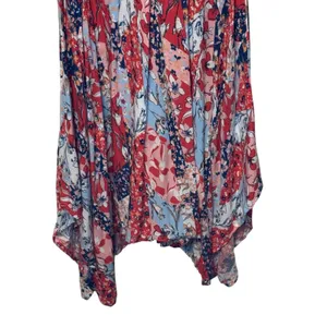 Japna Womens Dress Midi Floral Boho Smocked Sleeveless V-Neck Summer Beach XL thumbnail 4