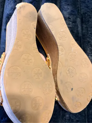 Tory Burch Cognac Leather Logo Slide Mules thumbnail 7