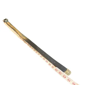 A.‎ Brod Leather Belt Womens Medium Black Western Brass Hardware Vintage USA Mae thumbnail 2
