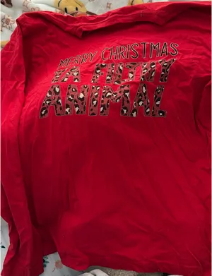 Christmas shirt Red Size M thumbnail 1