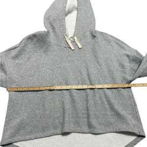 Fabletics Light Gray Women's Hoodie Hi‎ Low Hem Sz M thumbnail 8