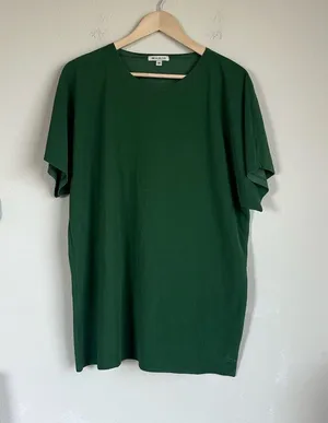 Albion Green Terry Textured Short Sleeve Relaxed Top thumbnail 1