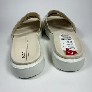 ECCO Size-5.5 Womens‎ Sandal Slide Flowt White Gold thumbnail 6