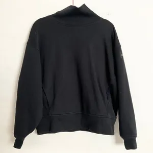 Alo Yoga Hazy Mock Neck Pullover Black XS thumbnail 2