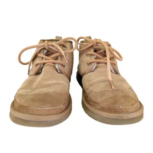 UGG Neumel Chukka‎ Boots Tan Suede Shearling Lined Lace Up Women 7 3236 thumbnail 3