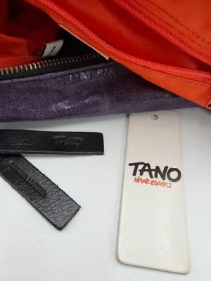 Vintage Tano Handbags 4015 Purple Leather Hobo Shoulder Crossbody Bag thumbnail 3