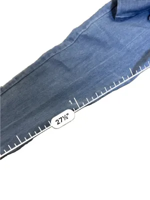 Blashe Denim Skinny Jumpsuit Medium Wash S Coastal Cowgirl Western Chic 70’s thumbnail 7