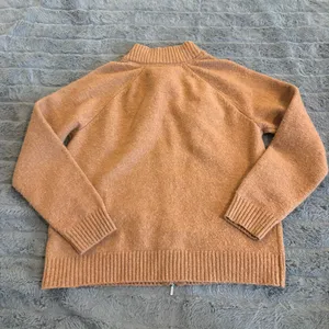 Vintage U.S. Polo Assn. Camel Brown Full Zip Sweater Jacket Women’s Large thumbnail 4