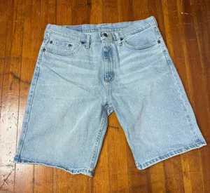 Wrangler Light Blue Denim Cutoff Shorts thumbnail 1