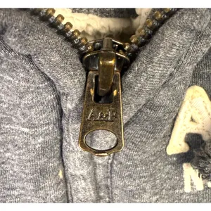 Abercrombie & Fitch Hoodie Womens Small Gray Sherpa Lined Full Zip New‎ York Y2K thumbnail 6