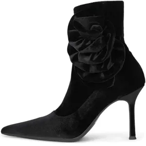 JEFFREY CAMPBELL Florette Velvet Stiletto Bootie Size 5.5 New w/o Tag MSRP $165 thumbnail 2