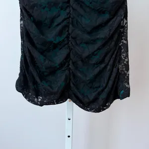 Vanilla Bay Rayon Y2K Bella Swan Whimsigoth Ruched Lace Cami Tank Medium Black thumbnail 3