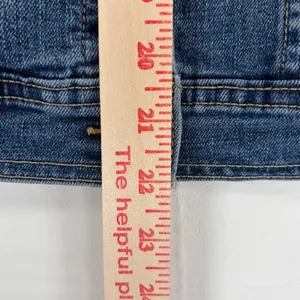 Old Navy Women's Denim Jacket Medium Wash Stretch Denim Trucker Cowgirl Blue Size Small thumbnail 7