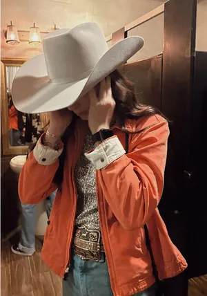 Vintage L.L. Bean Pink Denim Jacket thumbnail 1
