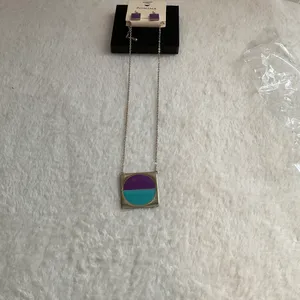 Pomina Gold necklace with Enamel Bar thumbnail 5