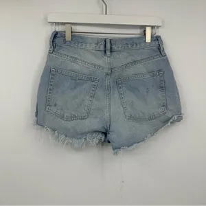 Free People Boho Shorts Size 27 Distressed Button Fly Summer Festival thumbnail 7