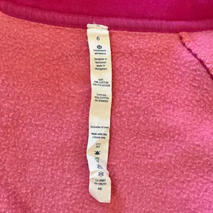 Lululemon Calm & Cozy Raspberry / Guava Lava Jacket Size 6 thumbnail 6