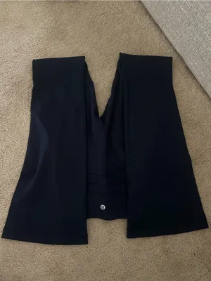 Women’s Navy Flare Leggings — Brand thumbnail 2
