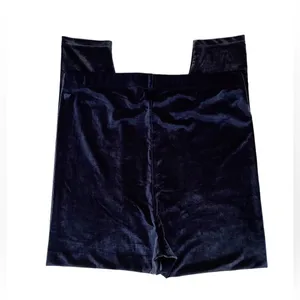 Navy Velour Velvet Leggings thumbnail 5