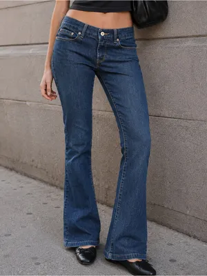Seven7 Y2K Ultra Low Rise Bootcut Jeans 28 Hip Hugger McBling Indie Sleaze thumbnail 2